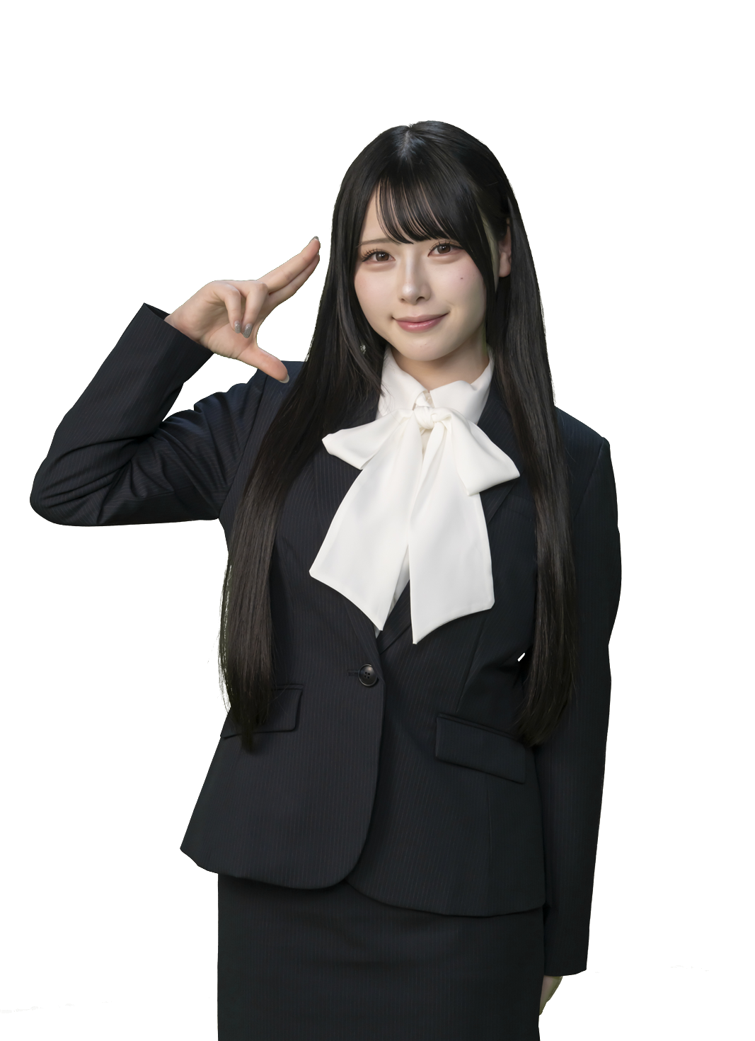 スーツ姿のむめいちゃん